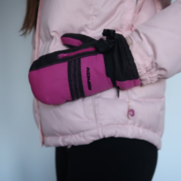 Pink kids mittens - Picture 3 of 7